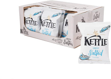 KETTLE Chips Lightly Salted Crisps 40g, Pack of 18