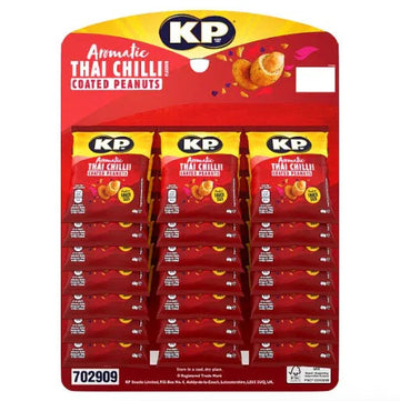 KP Flavour Kravers Aromatic Thai Chilli Coated Peanuts 40g (Pubcard)