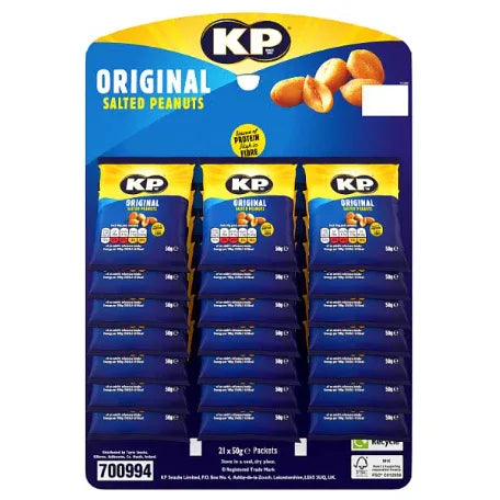 KP Original Salted Peanuts 50g (Pubcard)