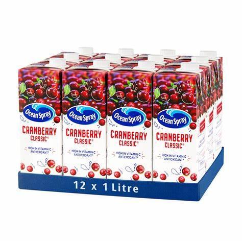Ocean Spray Cranberry Classic 12 x 1L